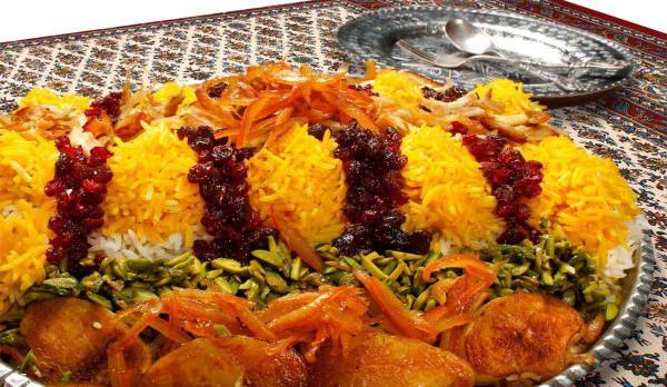 طرز تهیه شیرین پلو با مرغ