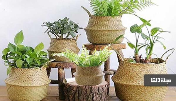 با یک سطل، سبد تزیینی شیک بسازید!