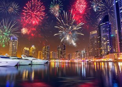 برای تماشا آتش بازی سال نو در دبی به این مکان ها بروید!